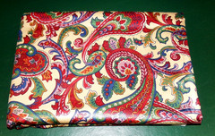 Stanley King Studio Warm PAISLEY Print Upholstery Fabric DuPont Teflon 4+ Yards
