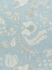THIBAUT CURTAIN FABRIC DESIGN “Macbeth” 10.5 METRE AQUA 100% LINEN CHESTNUT HILL