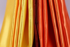 Orange Bridal Satin Fabric by the Yard, Silky Satin for Dresses and Event Decor