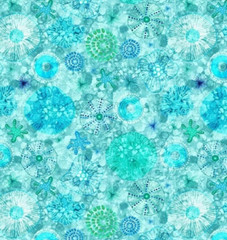 Timeless Treasures,Ocean ,Turquoise ,pretty sea Diatoms, Fabric ,BTY