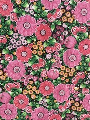 Vintage Wrap Skirt Fabric Panel Scarf Floral Quick Make OSFA Spring Mills 6504
