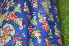 10 Yard Hand Block New Print Fabric 100%Cotton NO TARRIF CHARGES 100%✅ ZK_130