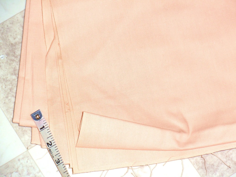 Trigger Poplin cotton poly blend pale peachy color 2 yards 7 inches