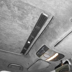 Light Gray Suede Auto Headliner Fabric 108×60 Inch Foam Backing Car Roof Wrap