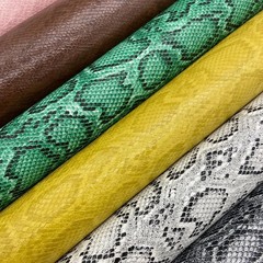 12″X54″ Snake Patterned PU Faux Leather,Embossed Snake Textured Faux Synthetic L