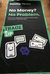 GameStop Advertising Art Trade Up Fabric One Of A Kind Signature Logo