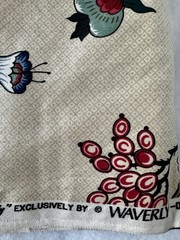 Vintage Waverly Lady Liberty Statue Legacy Decorator Floral Fabric 40″ L x 54″ W