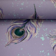 1m x 1.50m Viscose Peacock Feather 100% Viscose – Lightweight – Lilac