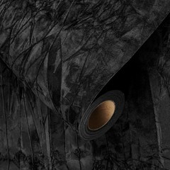 Self Adhesive Velvet Wallpaper – Black Peel and Stick