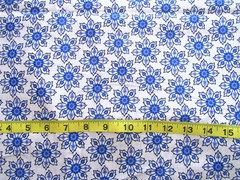 1 yd 100% Cotton Fabric “Deco Nature” by Wild Apple for David Textiles White