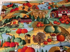 Concord Fabrics cotton fabric 44″ wide 1 yard fall country store Joan Kessler