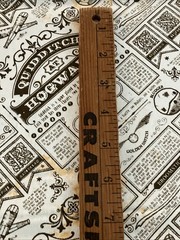 Harry Potter Quidditch Hogwarts Newspaper Cotton Fabric 1 Yard + 14”