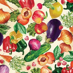 BENARTEX – Farmers’ Market by Nicole DeCamp – Farm Fresh Produce – Buttercream