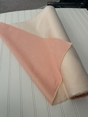 SILK PEACH CREAM FABRIC 5 Yards x 22 Inches Wide or 180 Inches x 22 Wide