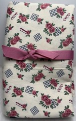 vintage cotton fabric flora Roses / Cream One Yard Piece Quilting Crafts