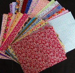 85 Piece 10×8 Scrap Pack – Calico Flowers – No Duplicates – 100% Cotton – 5654