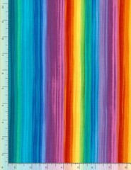 Rainbow Stripe Fabric By Yard Pavillion Bright Cotton Timeless Treasures C6323