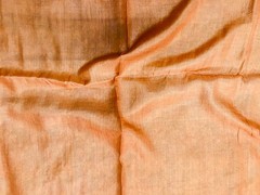 Pure Tussar Sari, Silk Fabric 5 Yard, Recycled Natural Vintage Fabric TSS3308