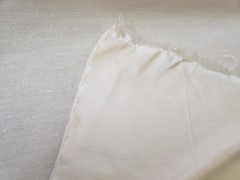 Drapery Fabric 54″ x 7.5 yds on Roll Ivory w/Texture Unused