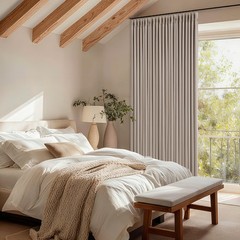 70 Inch Wide Blackout Curtains 96 Inches Long Pinch Pleated Burlywood Birch |…