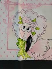 Cotton fabric 3 pieces, Panel Flams Loralie Harris for Loralie Designs: