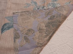 GP&J Baker Fabric Sample Linen Cotton Camelia Aqua Blue 24″ Square Made in Italy