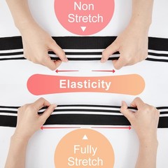 Stretch Rib Cuff Knitted Fabric Stripes Pattern 43.3×2 Inch Sewing 4 Strands