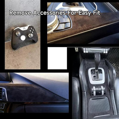 Self Adhesive Black Suede Wrap 17×70 Dash Headliner Fabric