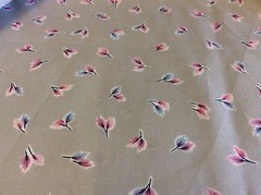 FEATHERS ON GRAY POLY FOR BURLINGTON STUDIO PRINTS 60 INCH WIDE- 5/8 YARD