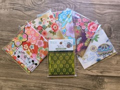 Japanese Chirimen Cotton Fabric 20pcs Bundle Quilting Floral Kimono Pattern Pat
