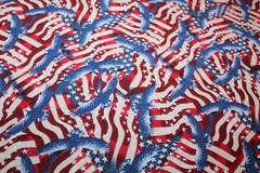 American FLAG Patriotic Fabric Fat Quarter FQ Merica [100% COTTON] America USA