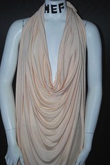 Wool Knit Jersey Spandex Fabric Ecofriendly 7oz beautiful drape Peach Puree