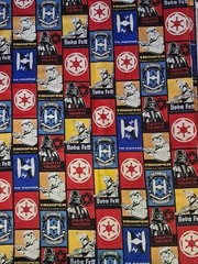Camelot Fabrics Star Wars TIE Fighter & Darth Vader Graphic Block 2 YRDS 43″ W