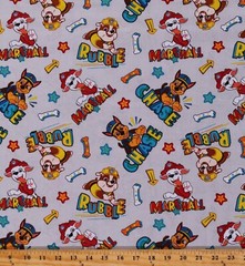 Cotton Paw Patrol Chase Dogs Kids Cotton Fabric Print by the Yard D684.65