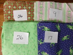 78 FROGS Theme Precut 10″ X 10″ Cotton Blend Fabric Squares Quilting = 5.5 Yds