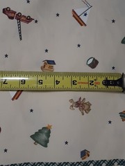 1995 Daisy Kingdom Fabric #26022 Christmas Double Border, Past & Present 1 Yard
