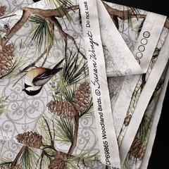 1 Yd Susan Winget Fabric Material Woodland Birds CP69865 – 44” Wide