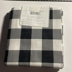 Create It – One Yard Fabric Pre-Cut 36″ x 42 | Black White Plaid 100% Cotton