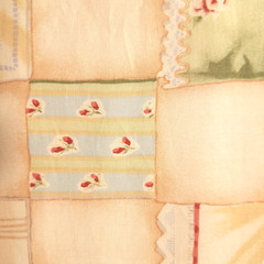 VTG Alexander Henry “Nana’s Napkin Collection ” Peach 1994 Cotton Fabric 35″ L