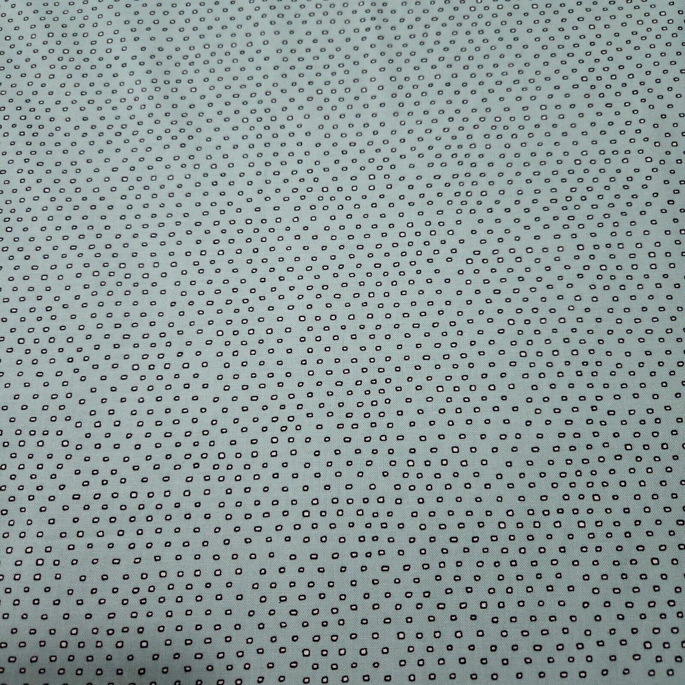 Pixie BTY Ink & Arrow White Black Squarish Polka Dots on Dusty Light Green
