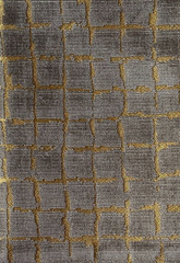 Threads Odyssey Bronze/Mole Designer Fabric Remnant 24×24″