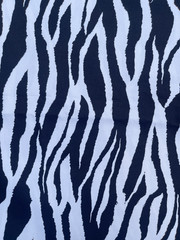 Zebra Print Canvas Fabric Sold by the Yard 100% Cotton 45” Wide Animal Print