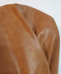 | Tan Cognac Soft Faux Vegan Leather PU (Peta Approved Vegan) | 1 Yard (36 inch