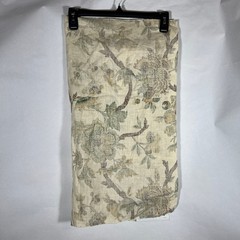 Designer Fabric Sample Dogwood Floral SP-695 Porcelain Linen Cream Brown Green
