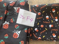 EUC LARGE LOT OF 100% COTTON HALLOWEEN REMNANT FABRICS PLUS 4 YARDS