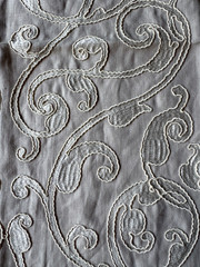 Kravet Couture Runway Diva Platinum Designer Fabric Remnant 24 x 24″