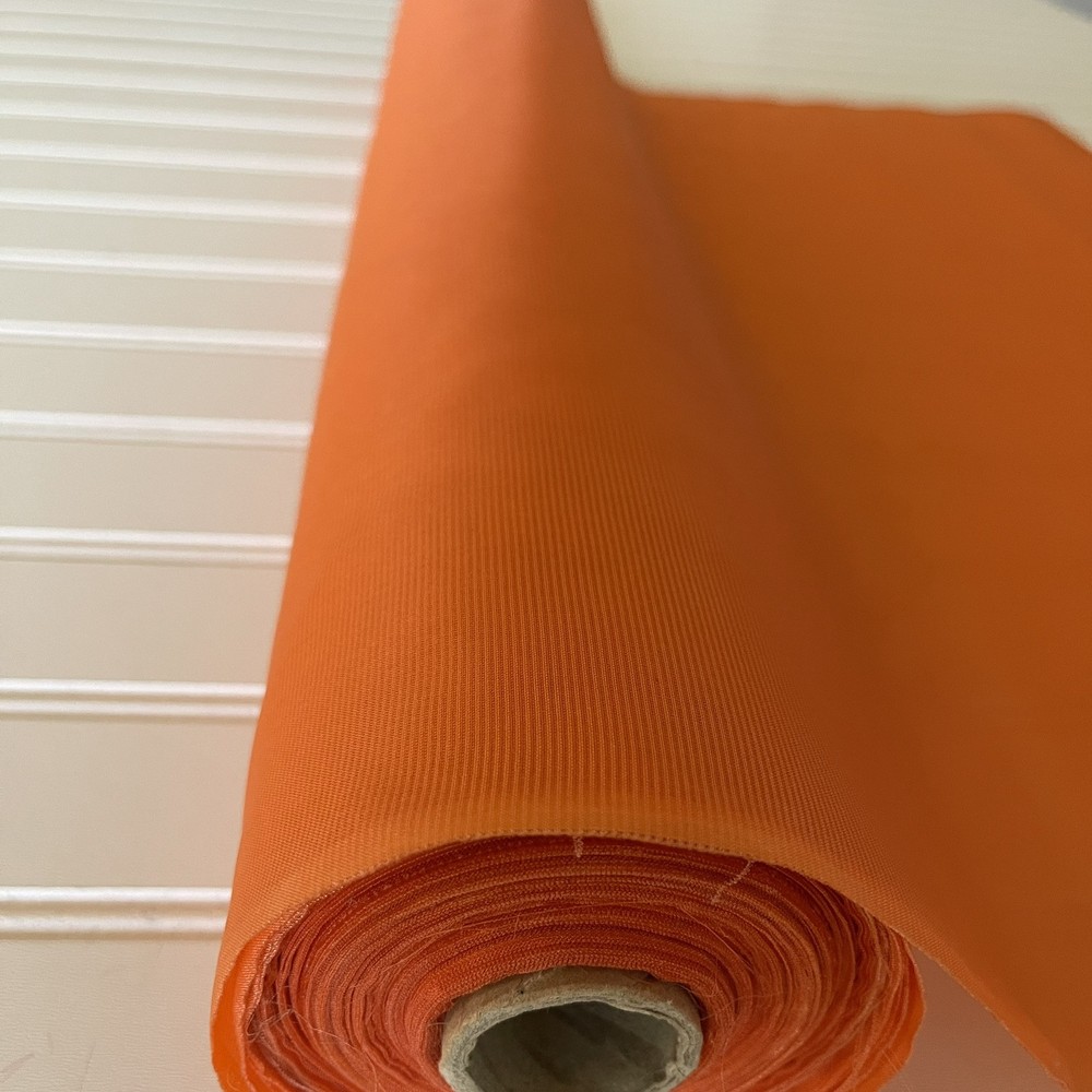 SILK ORANGE , FABRIC 10 Yards x 22 Inches Wide or 360 Inches x 22 Wide