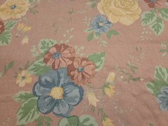 Floral Dusty Rose Color 52″ X 138″ Fabric Curtains Clothes Pillows Etc