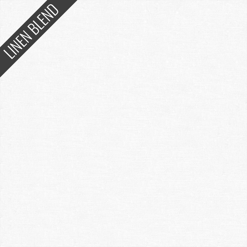 Solid Linen Blend in White | Cortina Linen Cotton | Lumin
