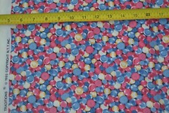By 1/2 Yd, Vintage/Pink Blue Yellow Buttons Quilt Cotton/Fabric Traditions,M7662